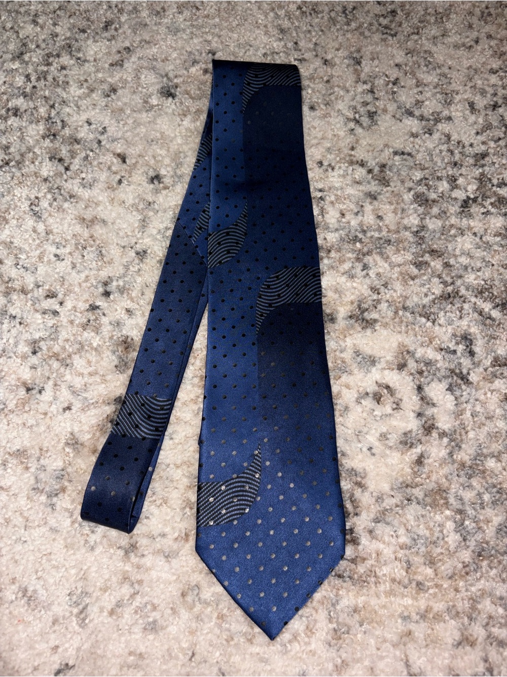 Von Furstenberg Blue Silk Patterned Men's Tie